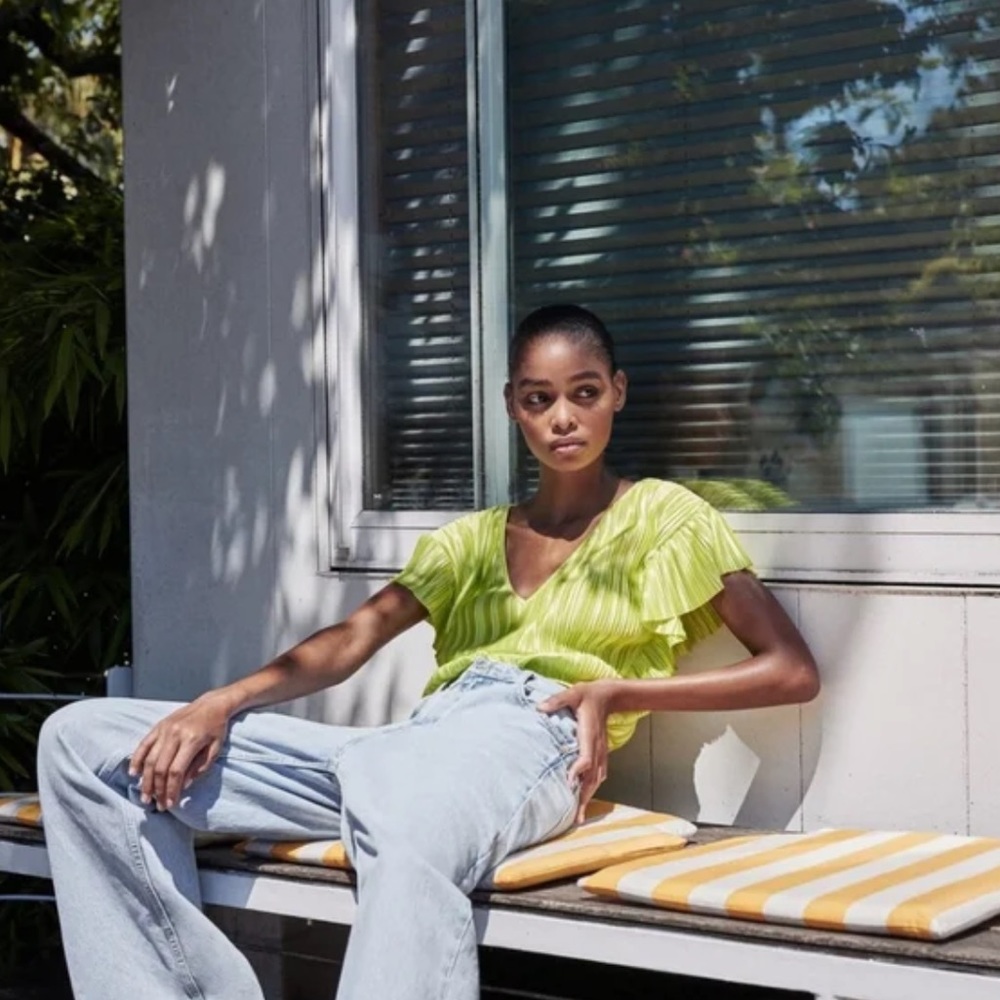 Zara pleated top